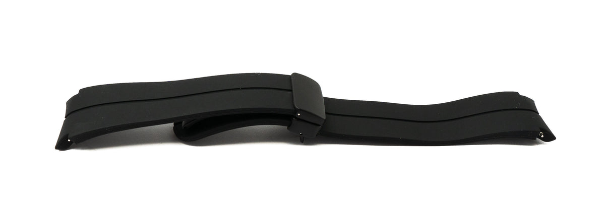 Armband 20 mm aus Silikon für Samsung Galaxy Watch 5 4 Smartwatch in Schwarz | System-S