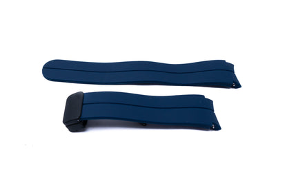 Armband 20 mm aus Silikon für Samsung Galaxy Watch 5 4 Smartwatch in Blau | System-S