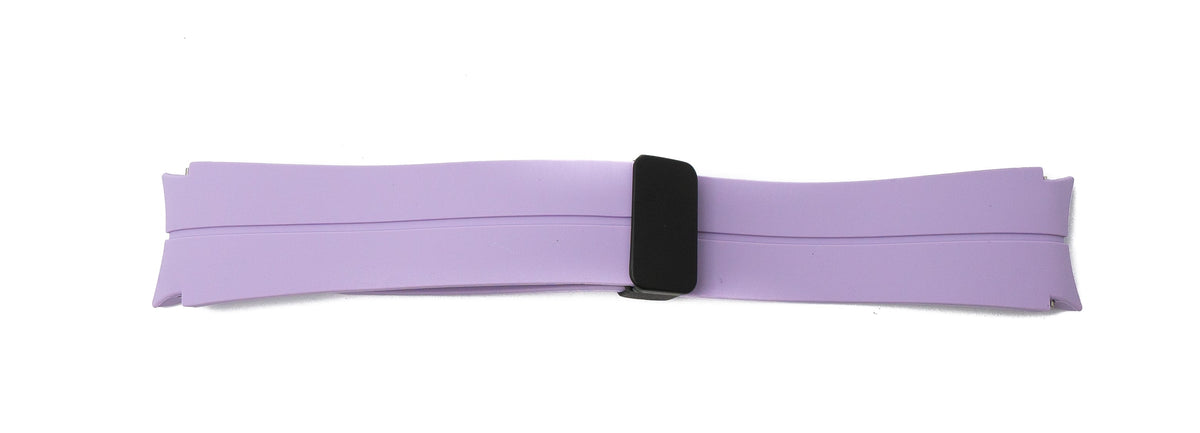 Armband 20 mm aus Silikon für Samsung Galaxy Watch 5 4 Smartwatch in Lila | System-S