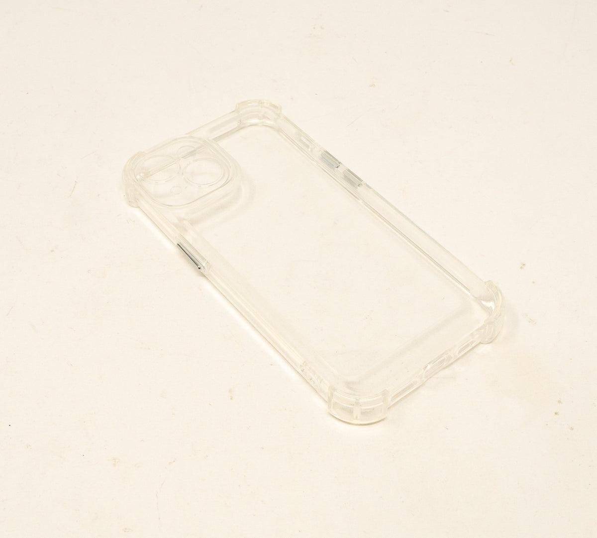 SYSTEM-S protective case shockproof made of TPU in white transparent case for iPhone 14