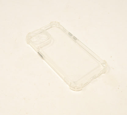 SYSTEM-S protective case shockproof made of TPU in white transparent case for iPhone 14