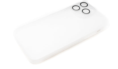 Schutzhülle stoßfest kratzfest in Weiß Matt Hülle für iPhone 14 Pro Max | System-S