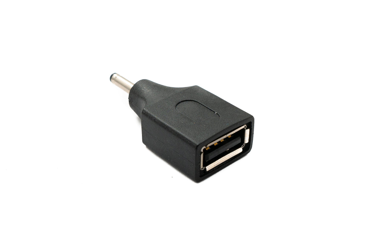 DC Adapter 20V 3,0 x 1,1 Stecker zu USB 2.0 Buchse Kabel in Schwarz | System-S
