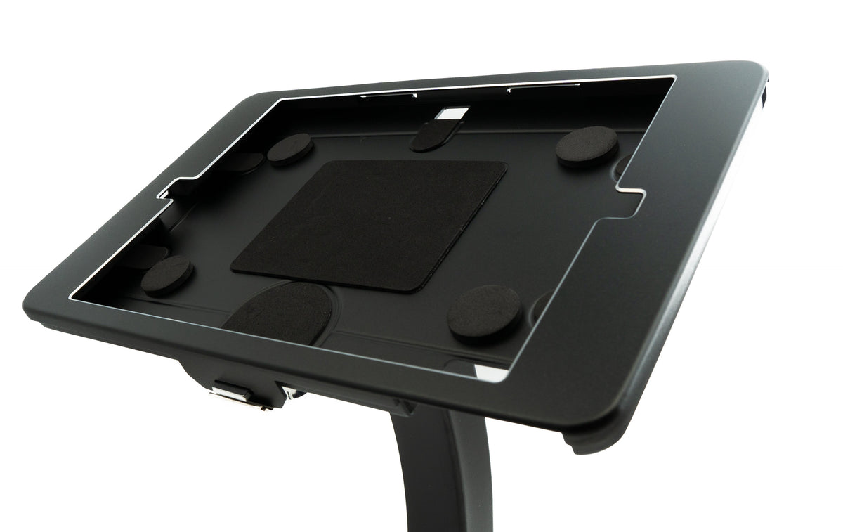 Wand Halterung abschließbar für für iPad 10.2" 9 8 7 in Schwarz | System-S
