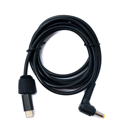 SYSTEM-S DC 12V cable 150 cm 4.8 x 1.7 plug to USB 3.1 Type C plug angle