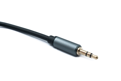 SYSTEM-S Audio jack cable 50 cm 6.35 mm 2-pin plug to 3.5 mm 3-pin plug AUX