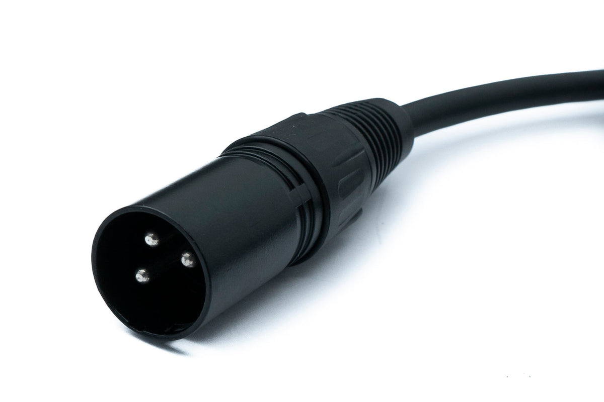 Audio XLR Kabel 100 cm 5 polig Buchse zu 3 polig Stecker in Schwarz | System-S