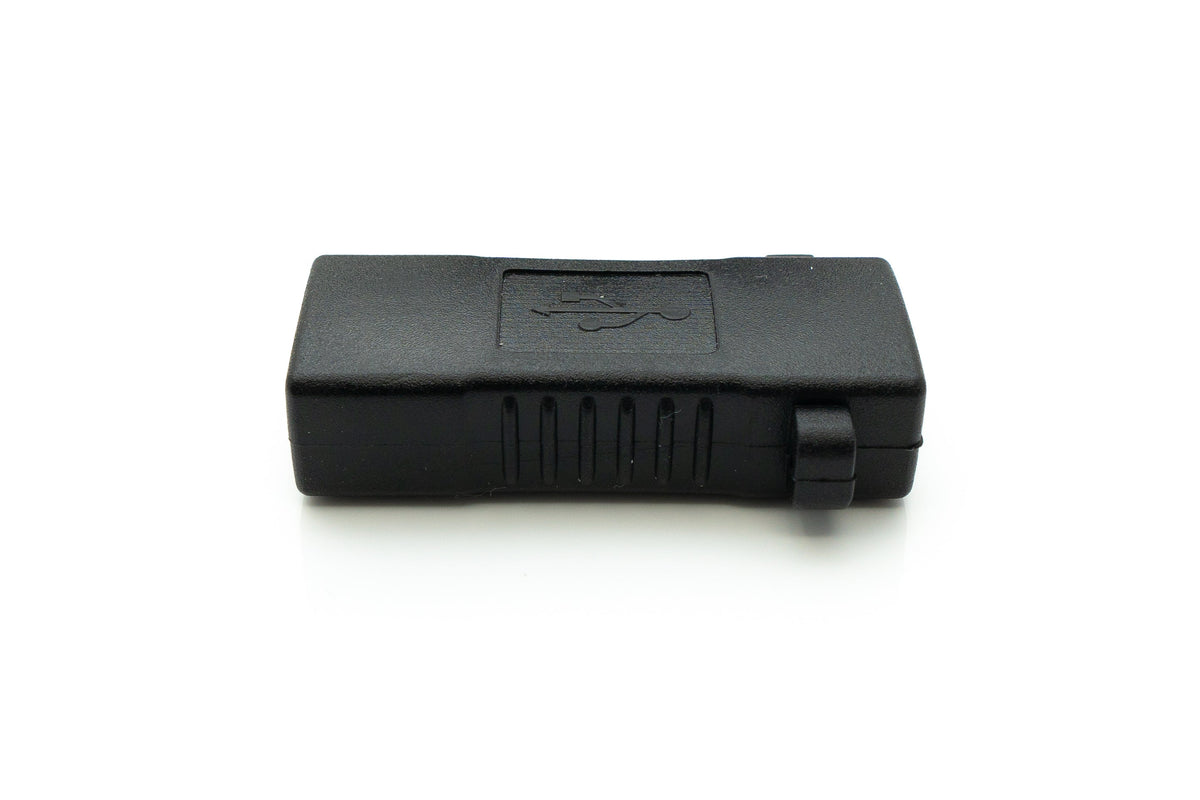 USB 2.0 Adapter Typ A Buchse zu Buchse Schraube Kabel in Schwarz | System-S
