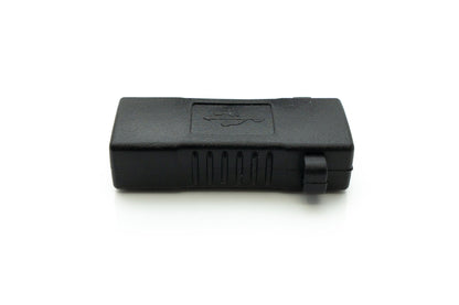 USB 2.0 Adapter Typ A Buchse zu Buchse Schraube Kabel in Schwarz | System-S