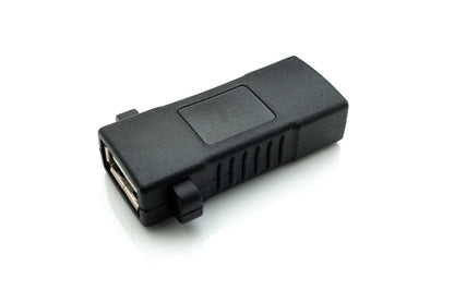 USB 2.0 Adapter Typ A Buchse zu Buchse Schraube Kabel in Schwarz | System-S