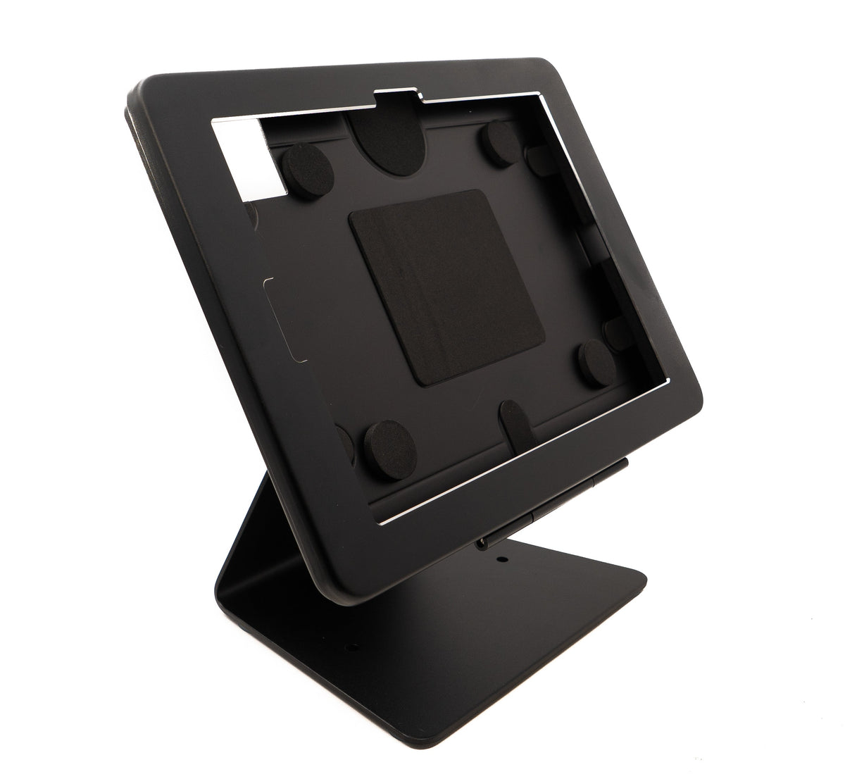SYSTEM-S Tisch Halterung 180° Ständer abschließbar für iPad 10 Pro 11 Air 4 5 in Schwarz - DREIKS