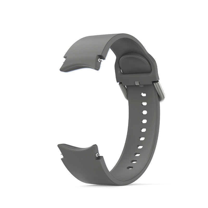 SYSTEM-S 20 mm silicone strap for Samsung Galaxy Watch 5 4 Smartwatch in grey