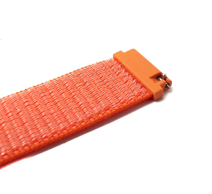 Armband 20 mm aus Nylon für Huawei Watch Smartwatch in Orange | System-S