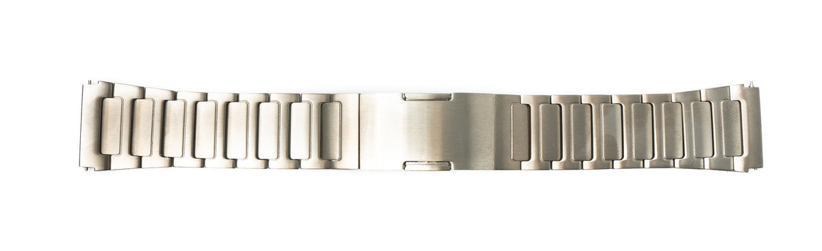 Armband 22 mm aus Titan mit Faltschließe für Huawei Smartwatch in Grau | System-S