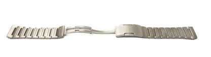 Armband 22 mm aus Titan mit Faltschließe für Huawei Smartwatch in Grau | System-S