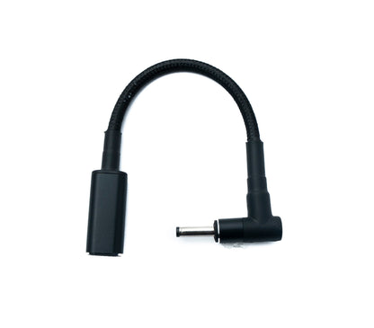SYSTEM-S DC 20V cable 15 cm 3.5 x 1.35 plug to USB 3.1 Type C socket braided angle