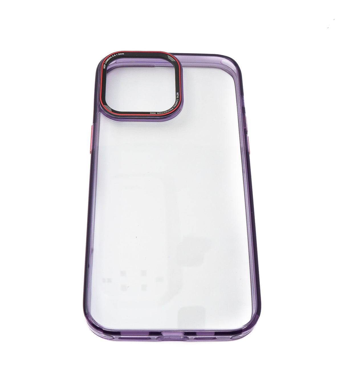 Schutzhülle stoßfest aus TPU in Lila Transparent Hülle für iPhone 14 Pro Max | System-S