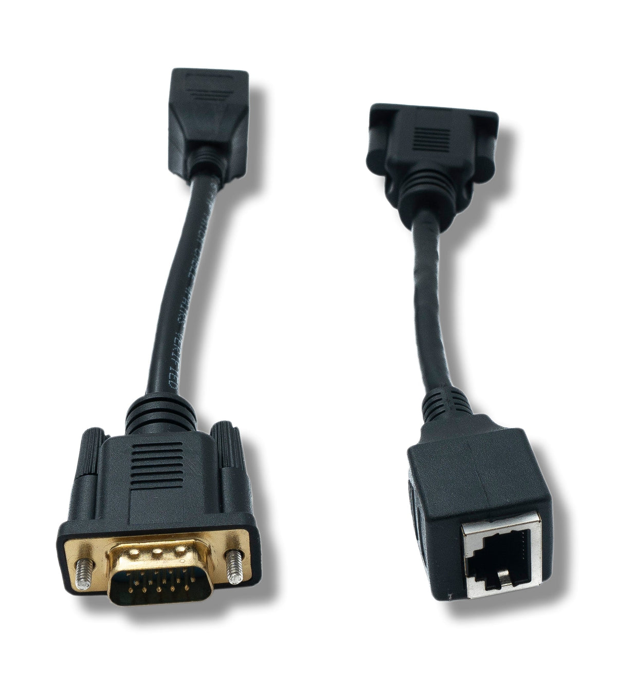 SYSTEM-S Ethernet VGA over IP converter 2x 15 cm VGA to LAN RJ45 socket 20 m range