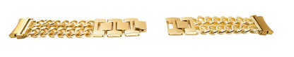 Armband 20 mm aus Metall für Samsung Galaxy Watch 4 Smartwatch in Gelb | System-S