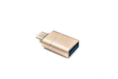 USB 3.1 Adapter Typ C Stecker zu 3.0 A Buchse 5 Gbit/s 100W in Rosa Gelb Weiß | System-S