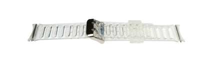 Armband 20 mm aus TPU für Samsung Galaxy Watch 5 4 Smartwatch Transparent Weiß | System-S