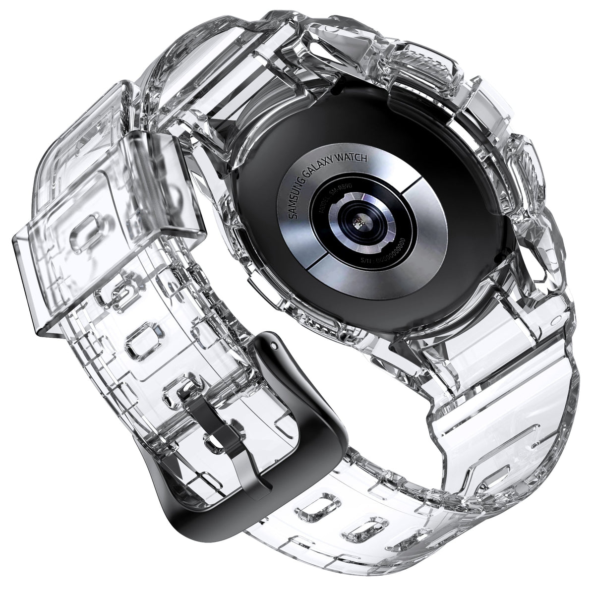 Hülle und Armband 40 mm TPU für Samsung Galaxy Watch 5 4 Smartwatch Transparent | System-S