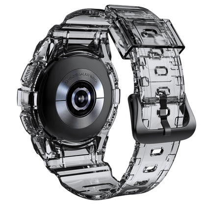 Hülle und Armband 40 mm TPU für Samsung Galaxy Watch 5 4 in Schwarz Transparent | System-S