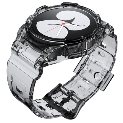 Hülle und Armband 40 mm TPU für Samsung Galaxy Watch 5 4 in Schwarz Transparent | System-S