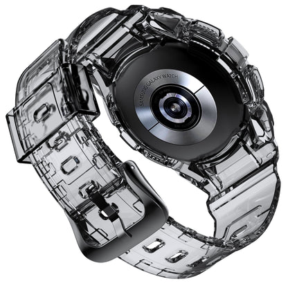 Hülle und Armband 40 mm TPU für Samsung Galaxy Watch 5 4 in Schwarz Transparent | System-S