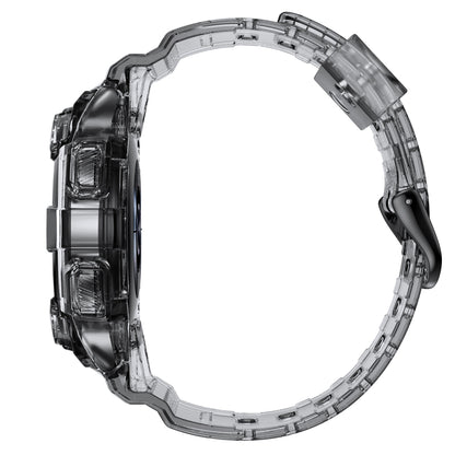 Hülle und Armband 40 mm TPU für Samsung Galaxy Watch 5 4 in Schwarz Transparent | System-S