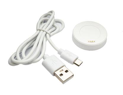 USB 2.0 Kabel 80 cm Ladestation für Huawei Watch 1 Smartwatch 5V in Weiß | System-S