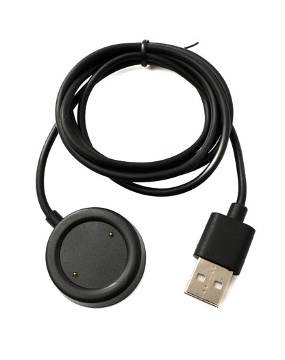 SYSTEM-S USB 2.0 Cable 100 cm Charging Station for Xiaomi Haylou RS3 LS04 Smartwatch Black 