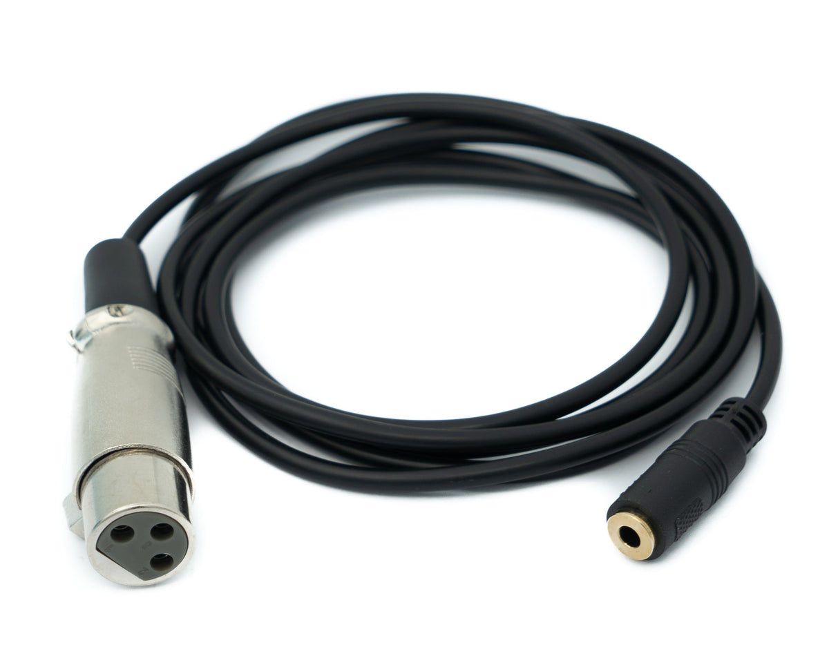 SYSTEM-S Audio Cable 1.5 m 3.5 mm jack socket to XLR 3-pin socket AUX Black