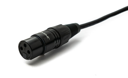 SYSTEM-S Audio Cable 10 m XLR 3-pin socket to 6.35 mm jack plug AUX