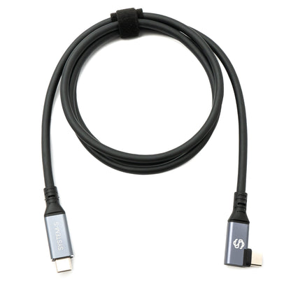 USB4 USB 120 cm Kabel Typ C Stecker zu Stecker Winkel 40 Gbit/s 240 W USB 4.0 Kabel | System-S