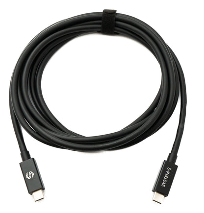 USB Thunderbolt 4 3 m Kabel Typ C Stecker zu Stecker 40 Gbit/s 240 W Kabel Adapter | System-S