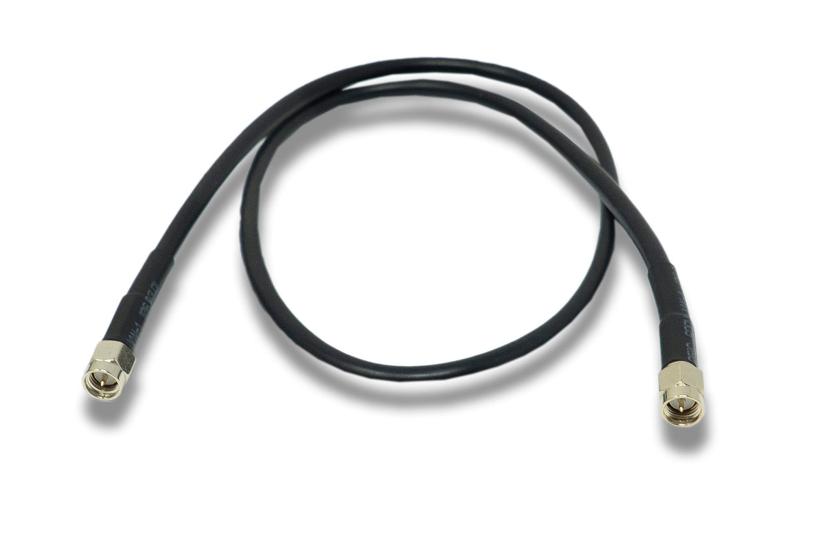 SYSTEM-S coaxial cable 60 cm RG58 plug to plug RG58C/U SMA