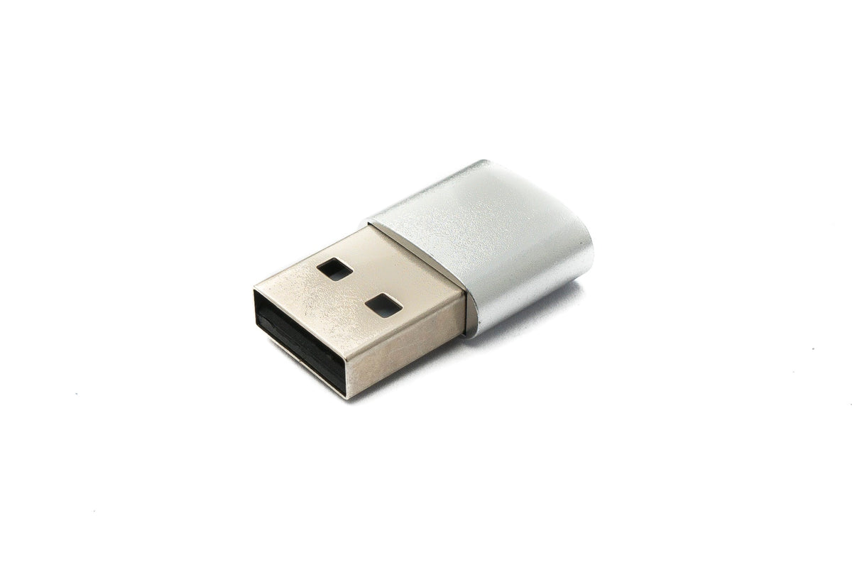 SYSTEM-S USB 3.1 adapter type C female to 2.0 type A male in anthracite