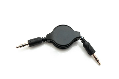 SYSTEM-S Audio Cable 80 cm Stereo AUX Jack 3.5 mm Male to Male Extendable Black