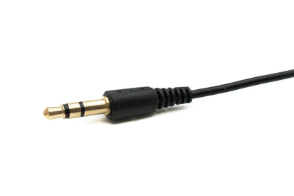 SYSTEM-S Audio Cable 15 cm Stereo AUX Jack 3.5 mm Male to Female in Black