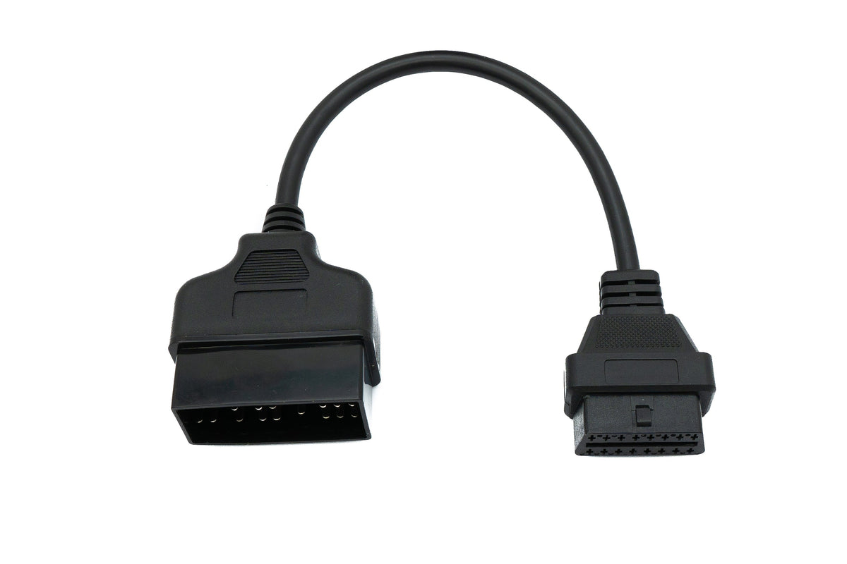 OBD Kabel 20 cm OBD 2 Buchse für Toyota 22pin in Schwarz Adapter Auto Diagnose | System-S