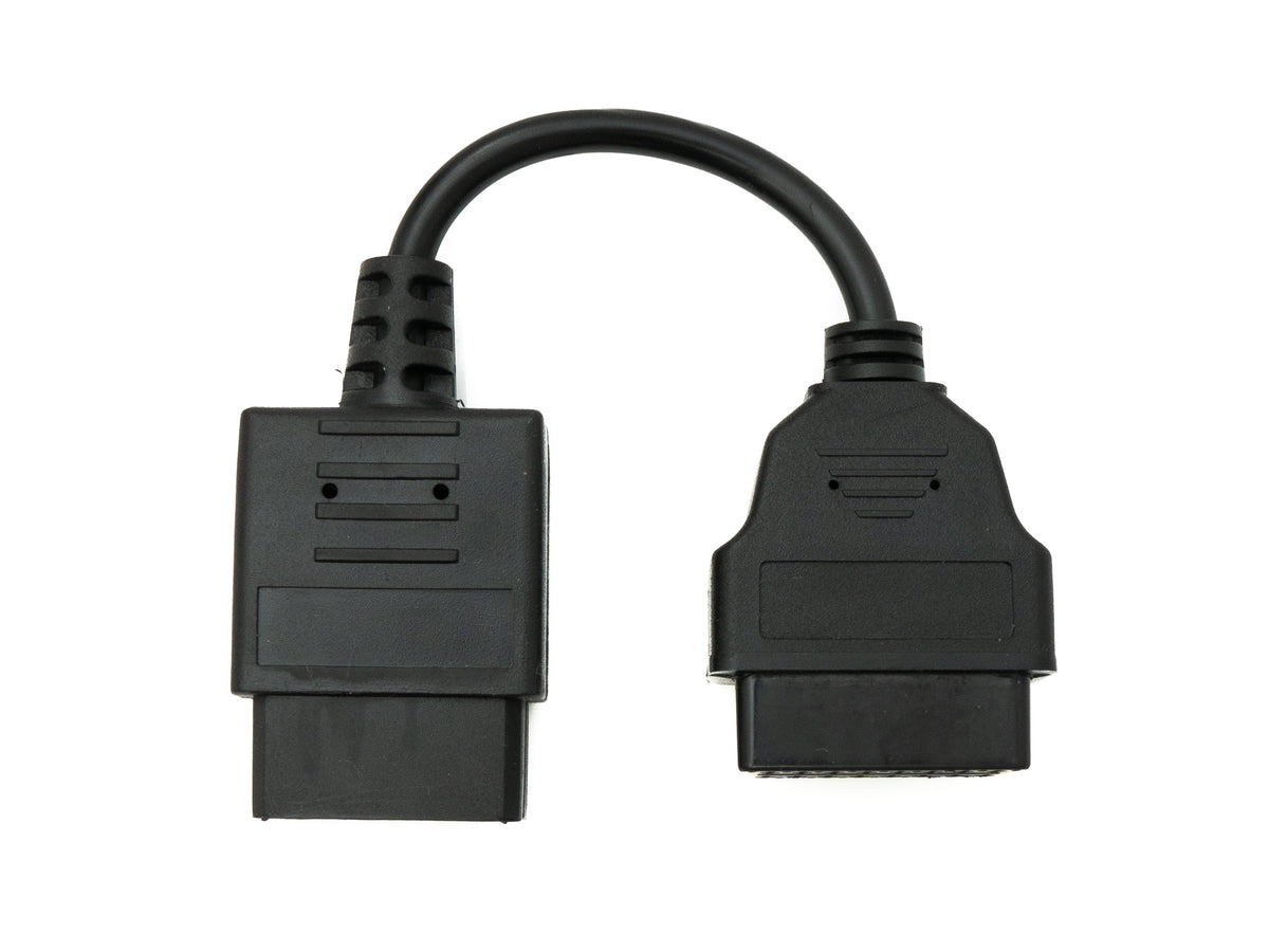 OBD Kabel 10 cm OBD 2 Buchse für Subaru 9pin in Schwarz für Auto Diagnose | System-S