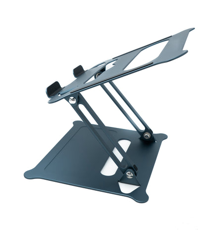 SYSTEM-S Ständer einstellbar zur Kühlung aus Metall in Blau Grau für Notebook Laptop - DREIKS