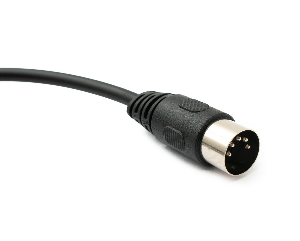 SYSTEM-S Audio Cable 50 cm XLR 3-pin plug to DIN 5-pin plug in black