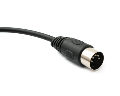 SYSTEM-S Audio Cable 50 cm XLR 3-pin plug to DIN 5-pin plug in black