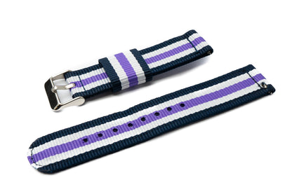 SYSTEM-S 20 mm nylon strap for Samsung Galaxy Watch 4 Smartwatch in color