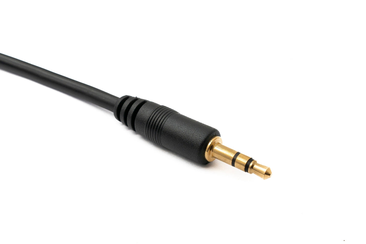 Y Audio XLR Kabel 100 cm 3 polig 2x Stecker zu Klinke AUX 3,5 mm 3 polig TRS Stecker | System-S