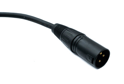 SYSTEM-S Audio XLR cable 100 cm 3-pin plug to jack AUX 6.35 mm 2-pin TS plug