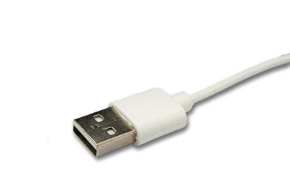 USB 2.0 Kabel 100 cm Ladekabel für Oppo Band 3 Pro 3 2 Smartwatch in Weiß | System-S