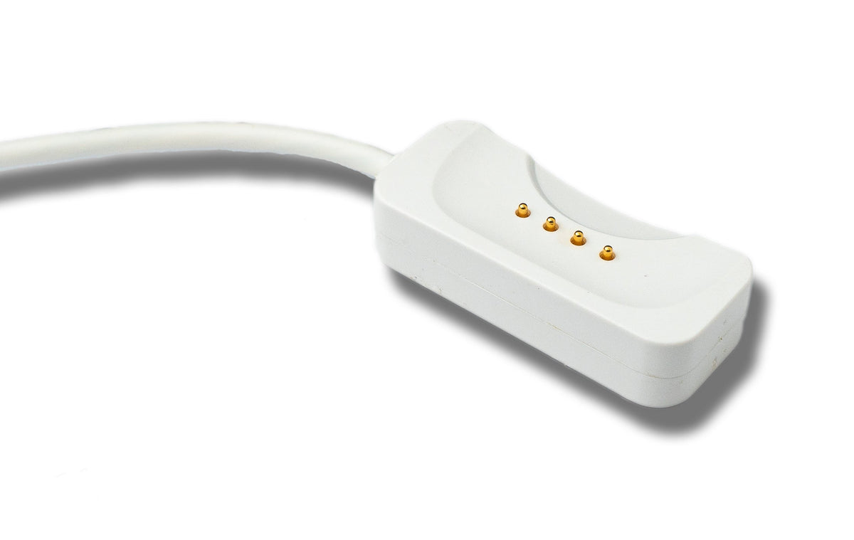 USB 2.0 Kabel 100 cm Ladekabel für Oppo Band 3 Pro 3 2 Smartwatch in Weiß | System-S